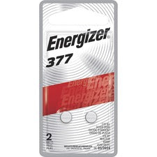 Energizer 377 Silver Oxide Button Battery, 2 Pack