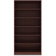 Lorell Mahogany Laminate Bookcase