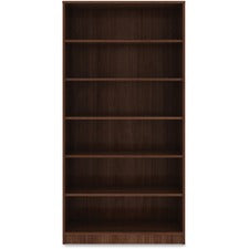 Lorell Walnut Laminate Bookcase