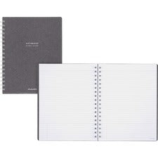 At-A-Glance Collection Gray Twin Wire Notebook