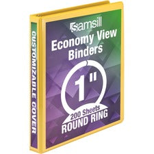 Samsill Economy Round-Ring View Binder