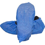 Safety Zone Blue Cast Polyethylene Shoe Cover with Textured Tread