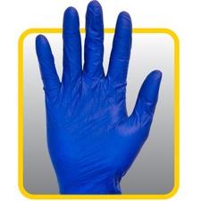 Safety Zone Powdered Blue Latex Gloves