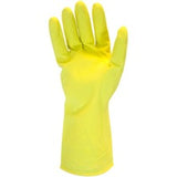 Safety Zone Yellow Flock Lined Latex Gloves