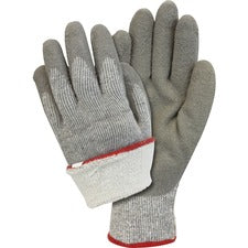 Safety Zone Gray Latex Coated String Knit with Terry Loop Thermal Lining
