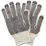 Safety Zone Cotton Polyester String Knit with 2 Sided PVC Dotted Grip