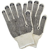 Safety Zone Cotton Polyester String Knit with 2 Sided PVC Dotted Grip