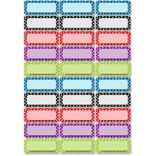 Ashley Dry Erase Dotted Nameplate Magnets