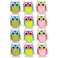Ashley Scribble Owls Design Dry-erase Magnet