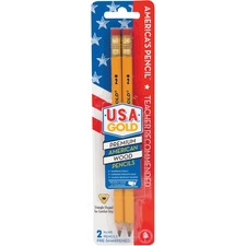 The Write Dudes Jumbo USA Gold Premium No. 2 Pencils