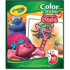 Crayola Trolls Color/Sticker Book
