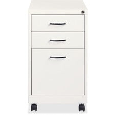 Lorell White 3-drawer Mobile Pedestal File