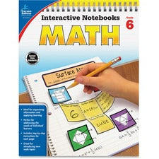 Carson Dellosa Education Grade 6 Math Interactive Notebook Interactive Printed Book