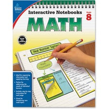 Carson Dellosa Education Grade 8 Math Interactive Notebook Interactive Printed Book