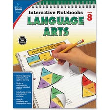 Carson Dellosa Education Grade 8 Language Arts Interactive Notebook Interactive Printed Book