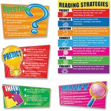 Carson Dellosa Education Reading Strategies Bulletin Board Set