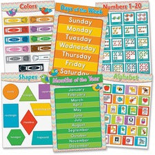 Carson Dellosa Education Chevron Basic Skills Bulletin Board Set