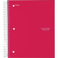 Five Star Wide Rule 5-subject Notebook