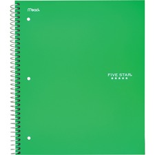 Five Star College Ruled 1 - subject Notebook - Letter