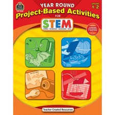 Teacher Created Resources Year Round Grades 1-2 Stem Project-Based Activities Book Printed Book