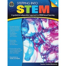 Teacher Created Resources Gr 4 Step Into STEM Workbook Printed Book