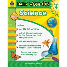 Teacher Created Resources Daily Warm-Ups: Science Grade 4 Printed Book