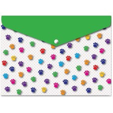 Ashley Pawprints Design Snap Poly Folders