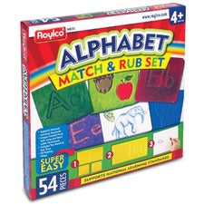 Roylco Alphabet Match and Rub Set