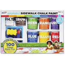 RoseArt Washable Sidewalk Chalk Paint Set