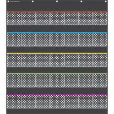 Teacher Created Resources Black Dots Storage Pocket Chart