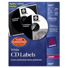 Avery® CD Labels with 500 Case Spine Labels