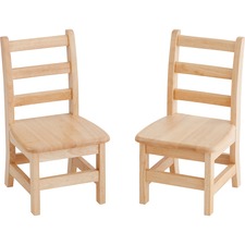 ECR4KIDS 10" 3 Rung Ladderback Chair - Assembled