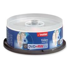 Imation DVD Rewritable Media - DVD+RW - 4x - 4.70 GB - 25 Pack Spindle