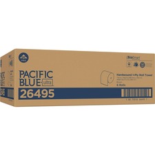 Pacific Blue Ultra 8” High-Capacity Recycled Paper Towel Roll by GP PRO
