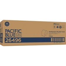Pacific Blue Ultra 8” High-Capacity Recycled Paper Towel Roll by GP PRO