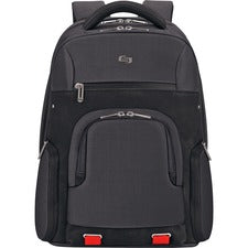 Solo Aegis Carrying Case (Backpack) for 15.6" Notebook - Black, Red