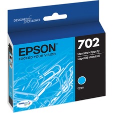 Epson DURABrite Ultra T702 Ink Cartridge - Cyan