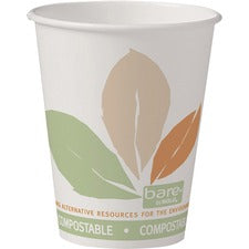 Solo Bare Eco-Forward SS PLA Paper Hot Cups