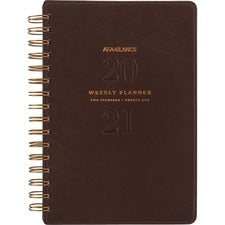 At-A-Glance Signature Collection Weekly/Monthly Planner, Brown