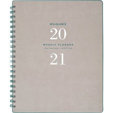 At-A-Glance Signature Collection Weekly/Monthly Planner, Gray