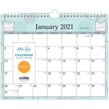 Blue Sky Rue Du Flore Wall Calendar