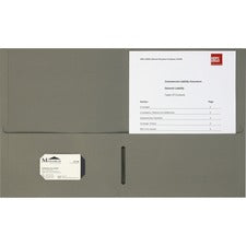 Business Source 8-1/2x11 Double Pocket Portfolio