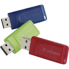 Verbatim 32GB Store 'n' Go USB Flash Drive - 3pk - Red, Blue, Green