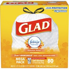 Glad OdorShield Tall Kitchen Drawstring Trash Bags