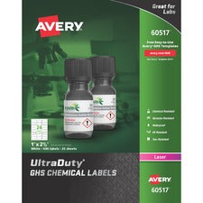 Avery® UltraDuty GHS Chemical Labels