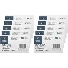 Business Source Ruled White Index Cards