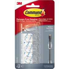 Command Medium Cord Clip with 5 Strips