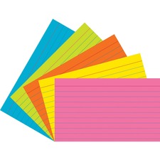 Pacon Super Bright Assorted Index Cards