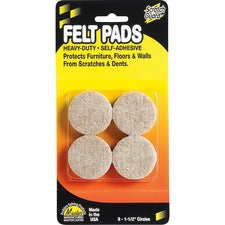 Master Mfg. Co Scratch Guard&reg; Felt Circles, Self-adhesive