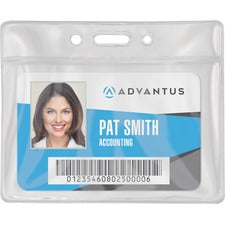 Advantus Vinyl ID Badge Holders